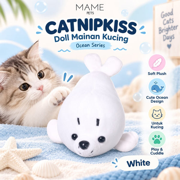 CATNIPKISS Doll Mainan Kucing Ocean White Cat Toy Tidak ada merek 