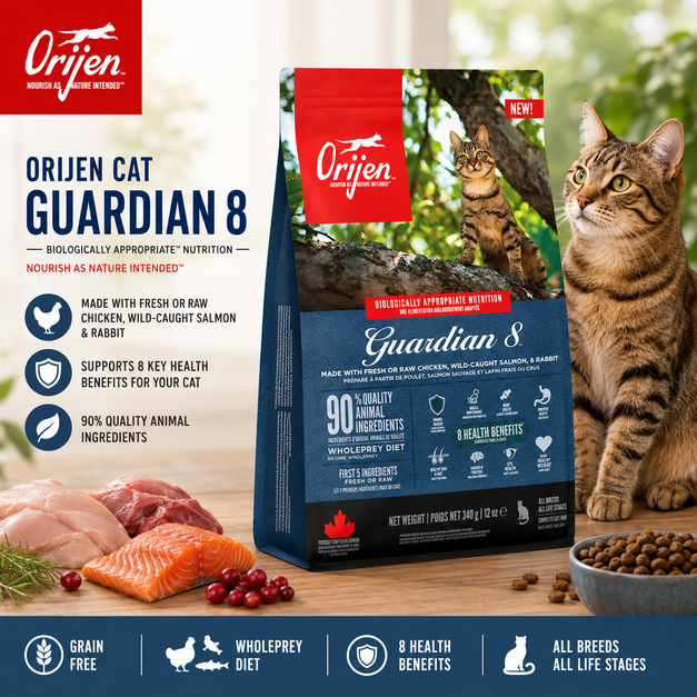 ORIJEN Makanan Kucing Cat Guardian8 Grain Free 340gr