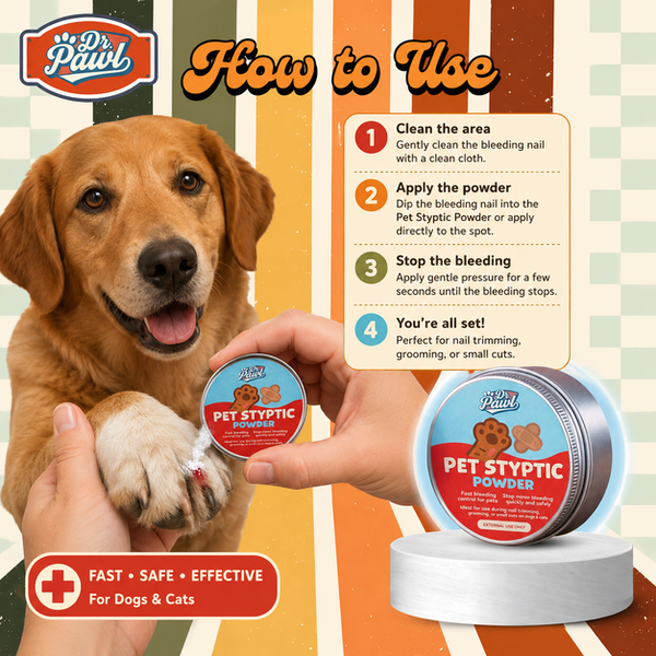 DRPAWL Bubuk Gunting Kuku Hewan Pet Styptic Powder