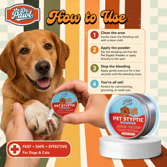 DRPAWL Bubuk Gunting Kuku Hewan Pet Styptic Powder