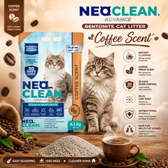 NEOCLEAN Pasir Kucing Bentonite Cat Litter Coffee 10L