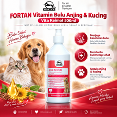 FORTAN Vitamin Bulu Anjing Kucing  Vita Keimol 500ml