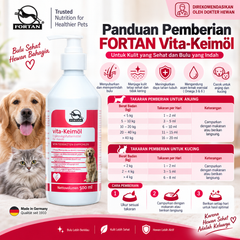FORTAN Vitamin Bulu Anjing Kucing  Vita Keimol 500ml