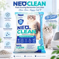 NEOCLEAN Pasir Kucing Bentonite Cat Litter No Scent 10L