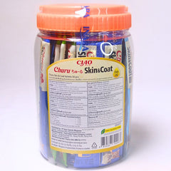 CIAO Snack Kucing USA657 Skin And Coat Variety 50pcs no type Tidak ada merek 