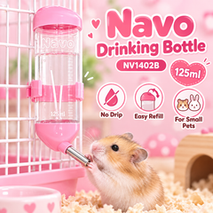 NAVO Botol Minum NV1402 Pet Drinking Bottle Pink 125ml
