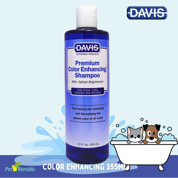 DAVIS Shampoo Anjing Kucing Putih Color Enhancing Shampoo 355ml Grooming Shampoo and Conditioner Davis 