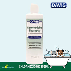 DAVIS Shampoo Jamur Anjing Kucing Chlorhexidine Shampoo 355ml Pet Grooming Medicated Care Tidak ada merek 