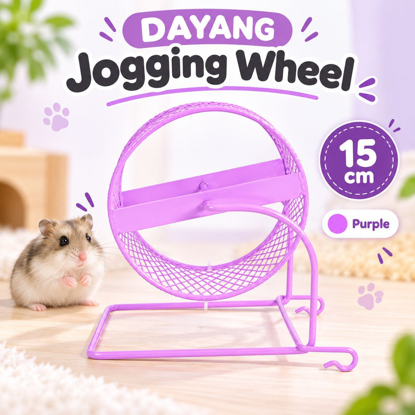 DAYANG Mainan Hamster GDY15B Jogging Wheel Purple Small Animal Toy Pet Republic Indonesia 