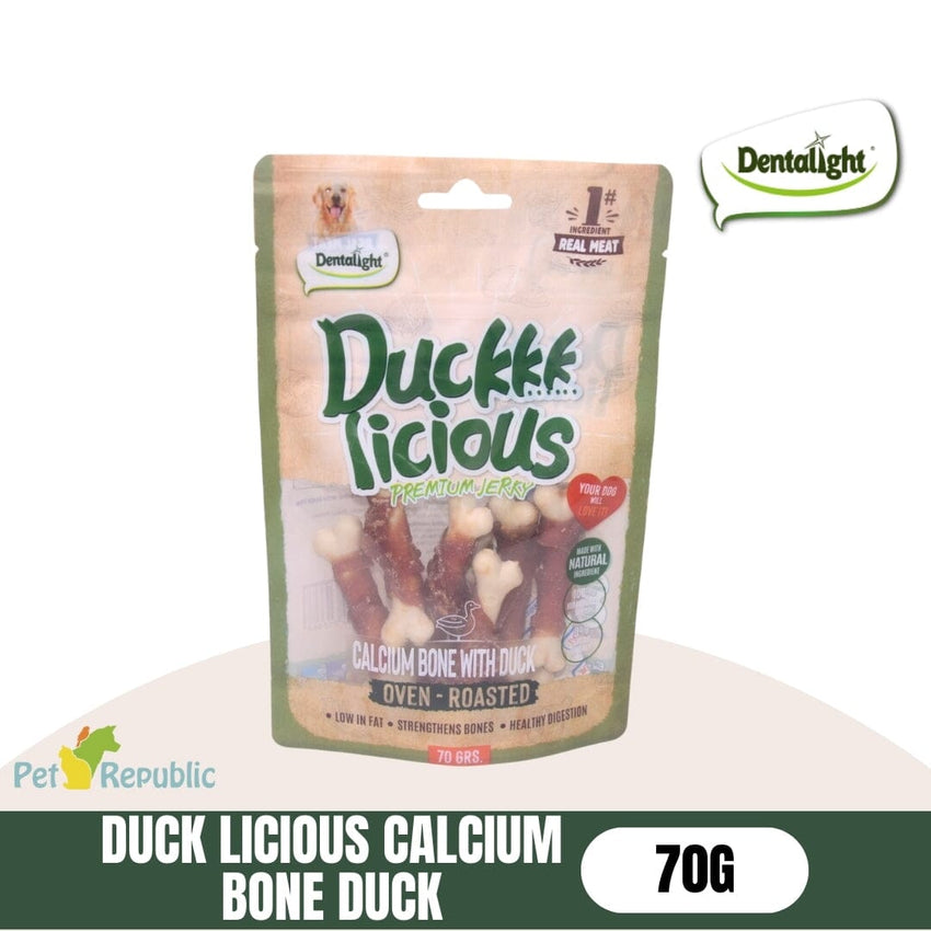 DENTALIGHT Snack Anjing Duck Licious Calcium Bone Duck 70g– Pet