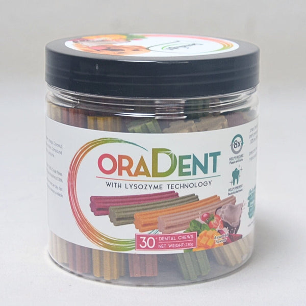 DENTALIGHT Snack Dental Oradent Mix Flavour 230gr Dog Dental Chew Dentalight 