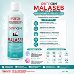 DERMACARE Shampoo Jamur Anjing Kucing Malaseb Medicated Shampoo 250ml no type Tidak ada merek 