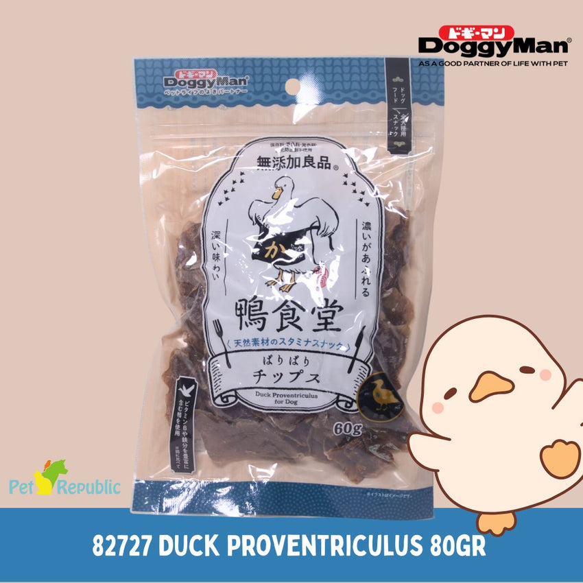 DOGGYMAN 82727 Snack Kucing Duck Proventriculus 80G Dog Snack Tidak ada merek 