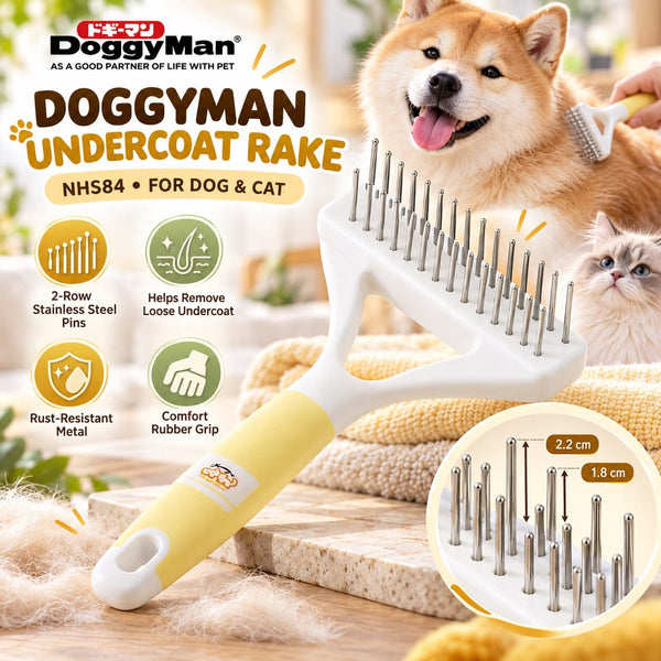 DOGGYMAN Sisir Bulu 83884 Undercoat Rake NHS84 For Dog and Cat no type Tidak ada merek 