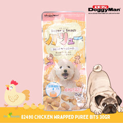 DOGGYMAN Snack Anjing 82490 Chicken Wrapped Puree Bits 30gr no type Tidak ada merek 
