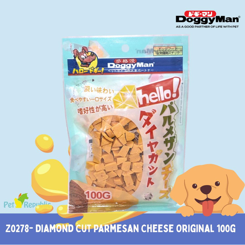 DOGGYMAN Snack Anjing Diamond Cut Parmesan Cheese Original 100g no type DoggyMan 