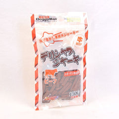DOGGYMAN Snack Anjing Z0287 Delicious Cut Jerky Beef 150g Dog Snack Tidak ada merek 