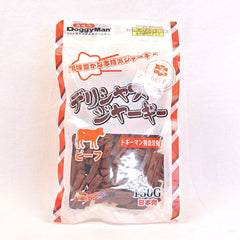 DOGGYMAN Snack Anjing Z0287 Delicious Cut Jerky Beef 150g Dog Snack Tidak ada merek 
