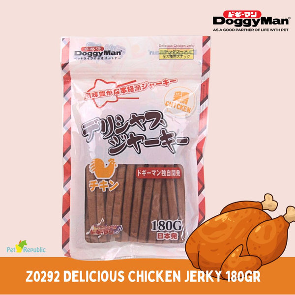 DOGGYMAN Snack Anjing Z0292 Delicious Chicken Jerky 180gr no type Tidak ada merek 