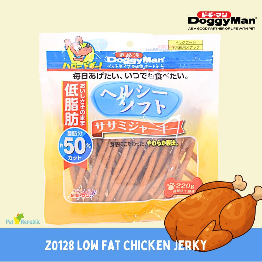 DOGGYMAN Z0128 Snack Anjing Low Fat Chicken Jerky 220g no type Doggyman 