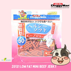 DOGGYMAN Z0131 Snack Anjing Low Fat Mini Beef Jerky 220g no type Tidak ada merek 