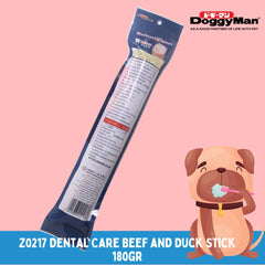 DOGGYMAN Z0217 Snack Anjing Dental Care Beef and Duck Stick 180gr Dog Snack Tidak ada merek 