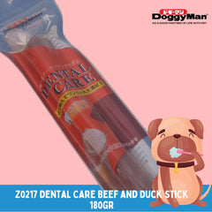 DOGGYMAN Z0217 Snack Anjing Dental Care Beef and Duck Stick 180gr Dog Snack Tidak ada merek 