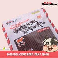 DOGGYMAN Z0288 Snack Anjing Delicious Beef Jerky 320gr Dog Snack Tidak ada merek 