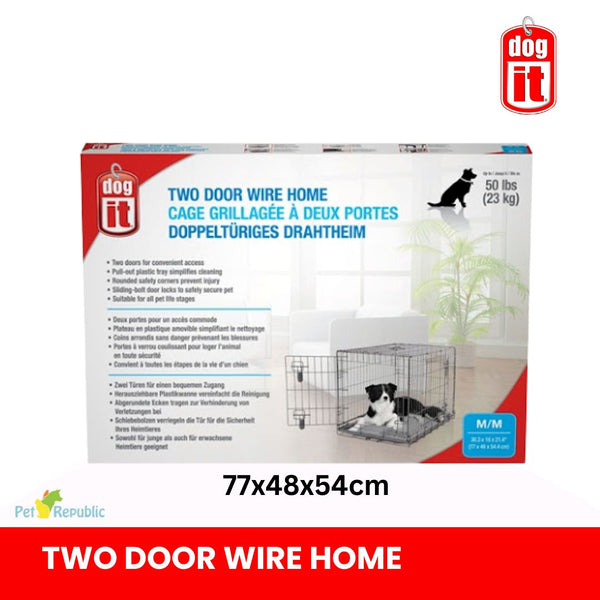 DOGIT Kandang Anjing Dog Crate Medium Black 77x48x54cm no type Tidak ada merek 