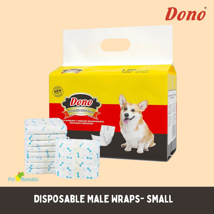 DONO Disposable MALE Diaper SMALL 30-48cm 12pcs no type Tidak ada merek 