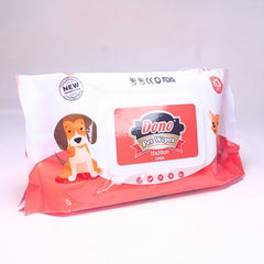 DONO Tisu Anjing Kucing Antibacterial Pet Wipes 80sheet no type Tidak ada merek 