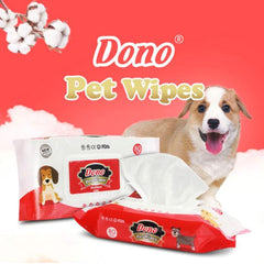 DONO Tisu Anjing Kucing Antibacterial Pet Wipes 80sheet no type Tidak ada merek 