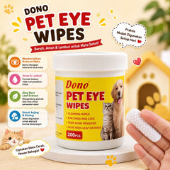 DONO Tisu Basah Pembersih Mata Pet Eye Wipes 200pcs Grooming Pet Care NoBrand 