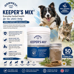 DORWEST Vitamin Anjing Kucing Keepers Mix Sharing 50gr Pet Vitamin & Supplement Tidak ada merek 