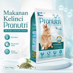 DRBUNNY Makanan Kelinci Pronutri Hair And Skin For Adult Rabbit 3.6kg Hobi & Koleksi > Perawatan Hewan > Makanan & Vitamin Hewan Dr Bunny 