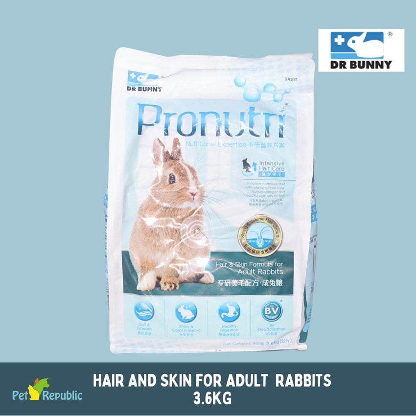 DRBUNNY Makanan Kelinci Pronutri Hair And Skin For Adult Rabbit 3.6kg Small Animal Food Dr Bunny 