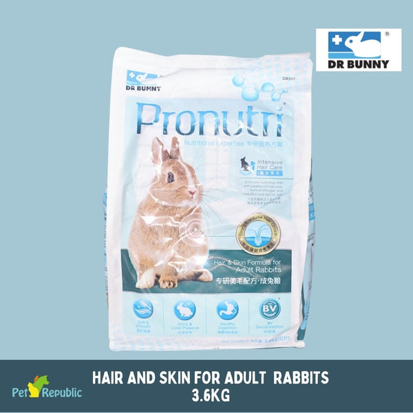 DRBUNNY Makanan Kelinci Pronutri Hair And Skin For Adult Rabbit 3.6kg Small Animal Food Dr Bunny 