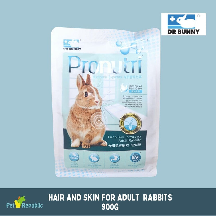 DRBUNNY Makanan Kelinci Pronutri Hair And Skin For Adult Rabbit 900g Small Animal Food Dr Bunny 