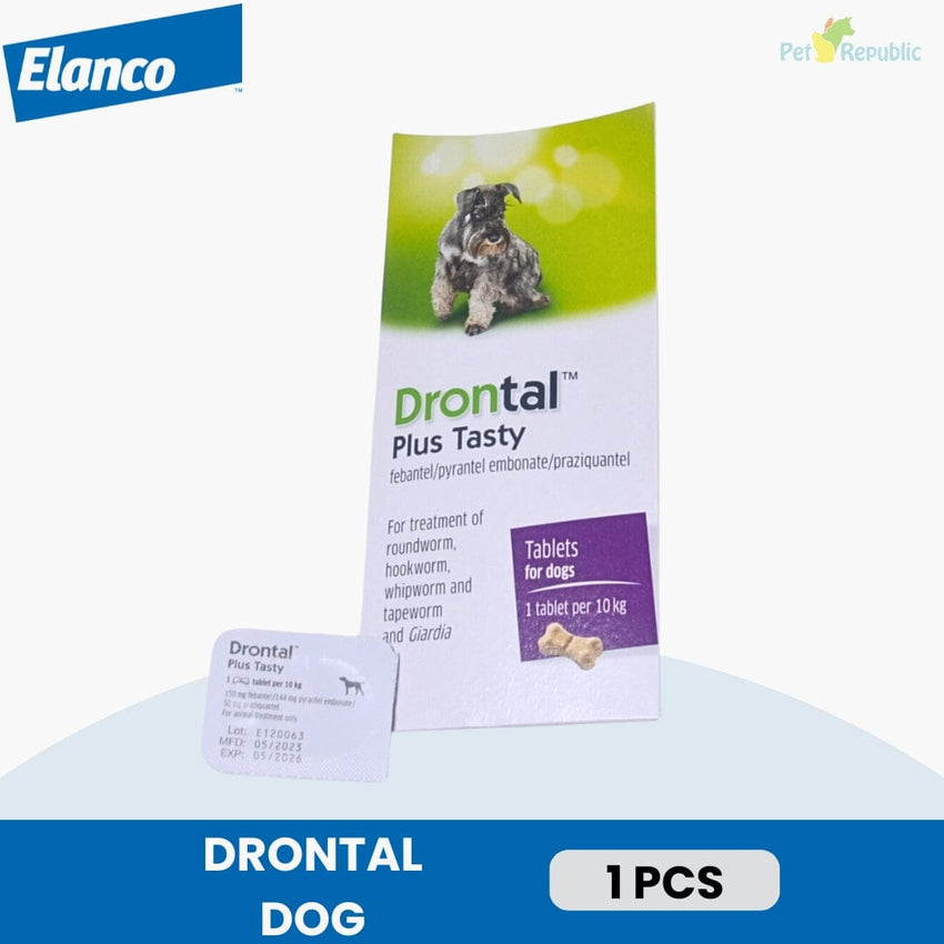 DRONTAL Plus TASTY Obat Cacing Anjing 1pcs - Main Image