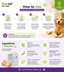 DRONTAL Plus TASTY Obat Cacing Anjing 1pcs no type Tidak ada merek 