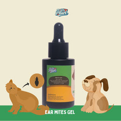 DRPAWL Obat Telinga Anjing Kucing Ear Mites Gel 30ml Pet Grooming Medicated Care Tidak ada merek 