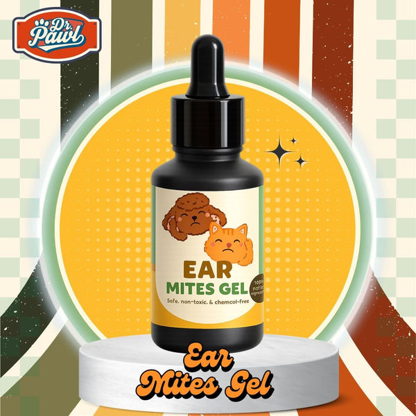 DRPAWL Obat Telinga Anjing Kucing Ear Mites Gel 30ml Pet Grooming Medicated Care Tidak ada merek 