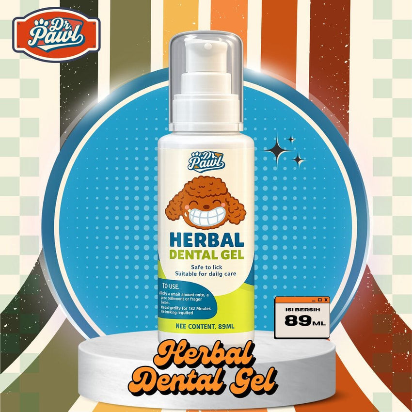 DRPAWL Pasta Gigi Anjing Herbal Dental Gel Dog 89ml Grooming Pet Care Tidak ada merek 