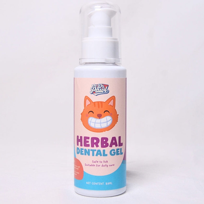 DRPAWL Pasta Gigi Kucing Herbal Dental Gel Cat 89ml Grooming Pet Care Tidak ada merek 