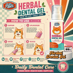 DRPAWL Pasta Gigi Kucing Herbal Dental Gel Cat 89ml no type Tidak ada merek 
