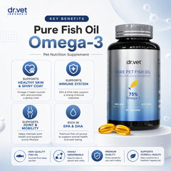 DR.VET Pure Pet Fish Oil 80 Capsules no type Tidak ada merek 