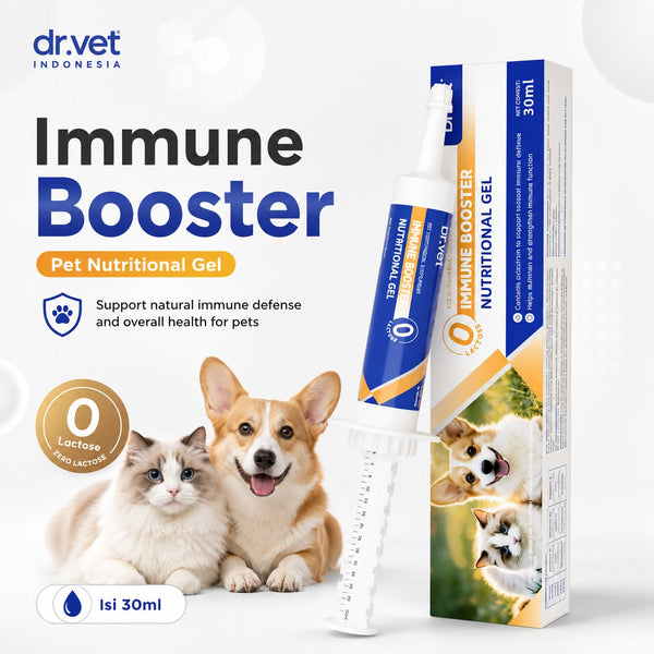 DR.VET Vitamin Anjing Kucing Pet Immune Booster Nutritional Gel 30ml Pet Vitamin & Supplement NoBrand 