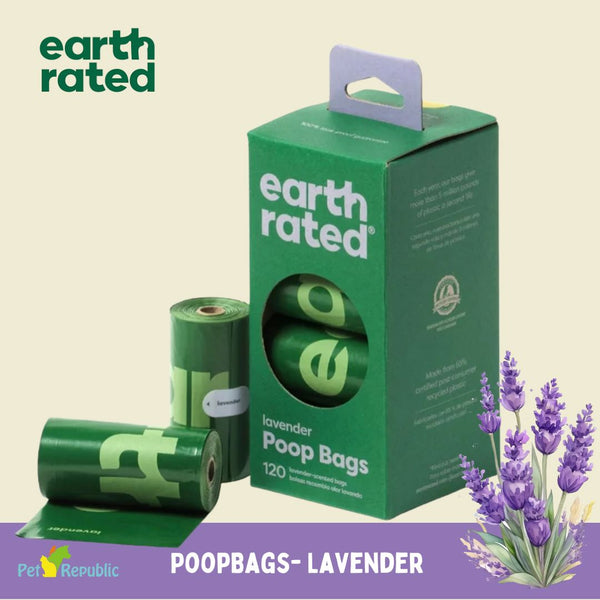 EARTHRATED Kantong Poop Bags Lavender 120pcs Dog Sanitation Earth rated 