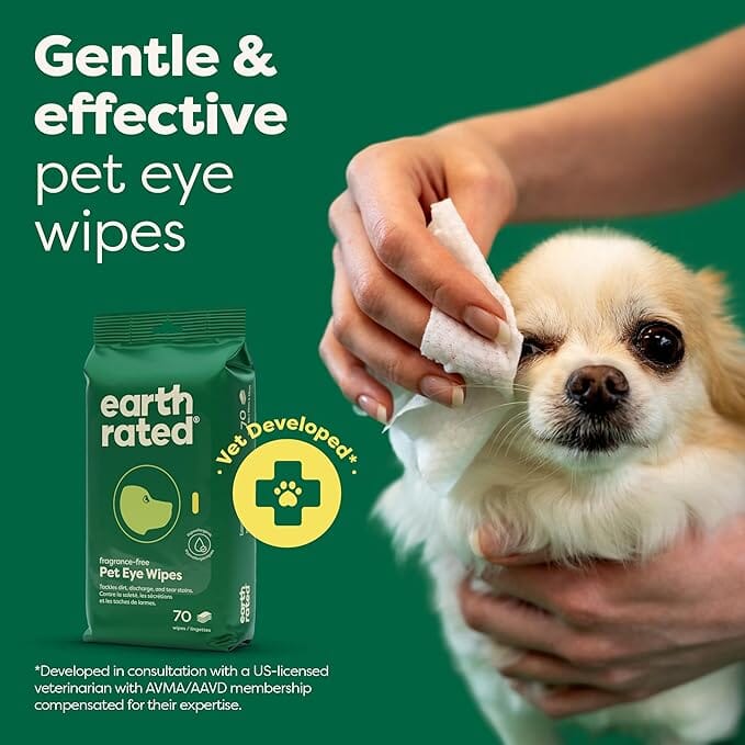 EARTHRATED Pembersih Mata Eye Wipes 60pcs Grooming Pet Care Tidak ada merek 