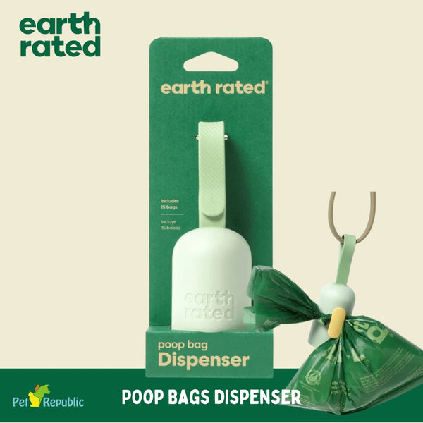 EARTHRATED Tempat Kantong Poop Bags Dispenser Unscented Dog Sanitation Earth rated 